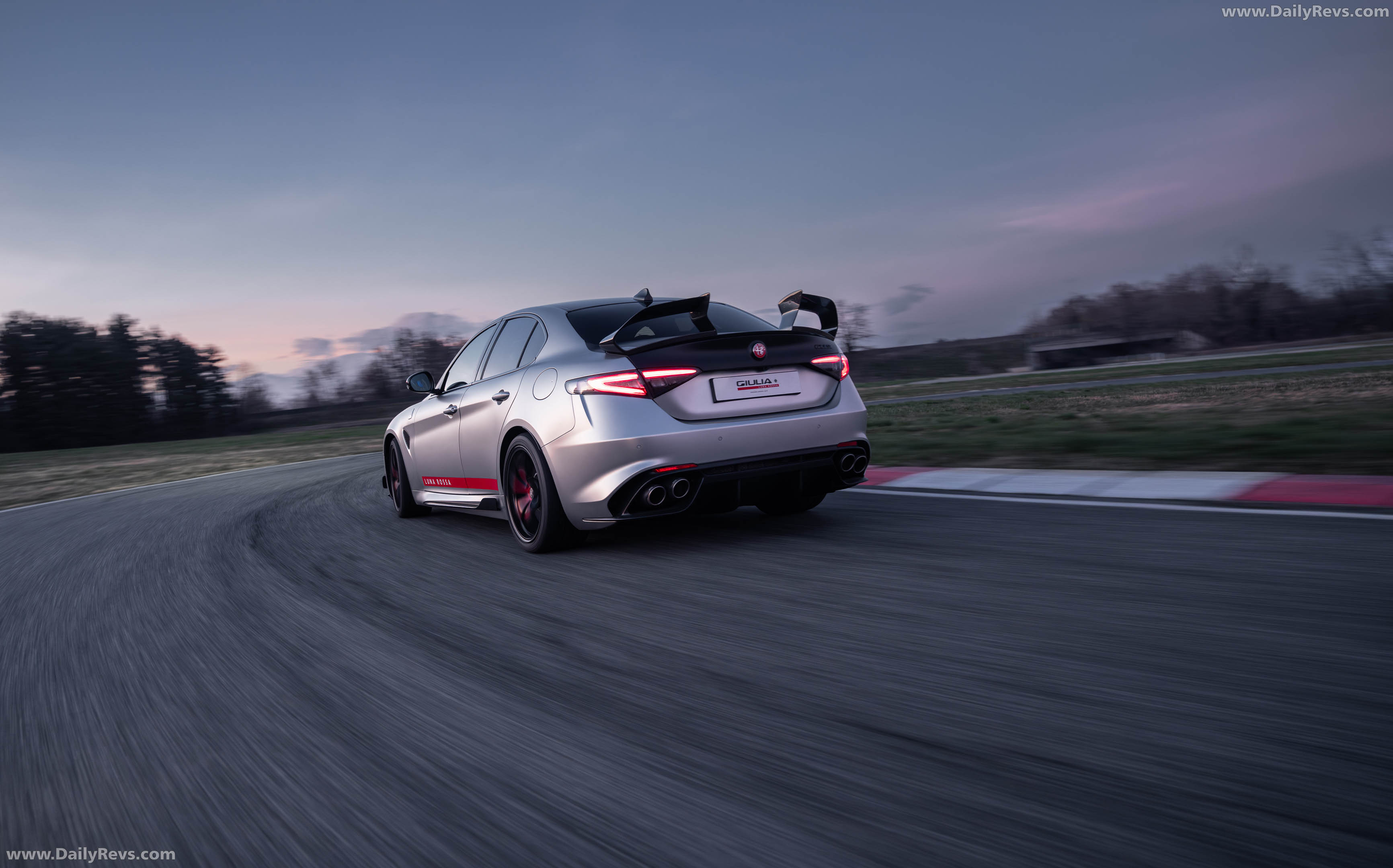 2027 Alfa Romeo Giulia Quadrifoglio Luna Rossa Rear View